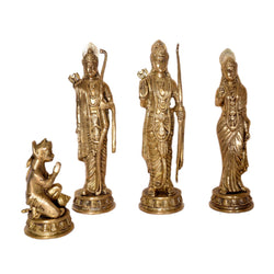 Brass Ram Darbar Set for Pooja Room & Home Temple BR-328-A