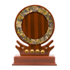 Elegant Circular Wooden Award Memento M-483