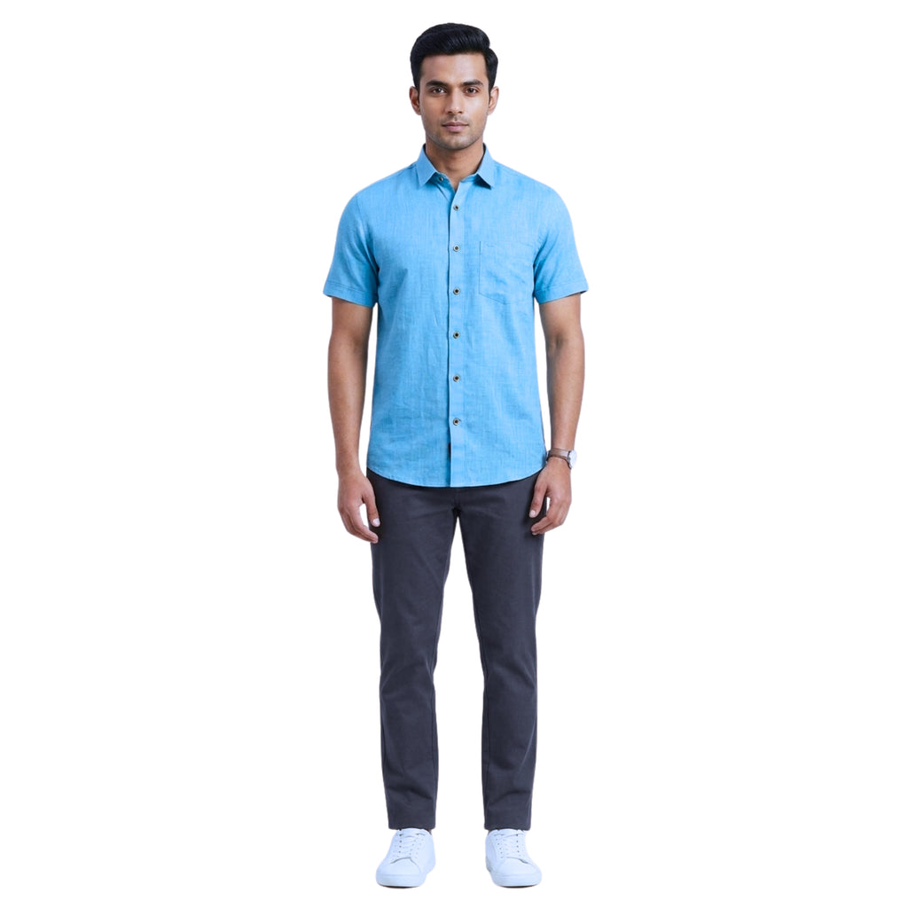 CraftEarth Men's Short-Sleeve Shirt HS-C7