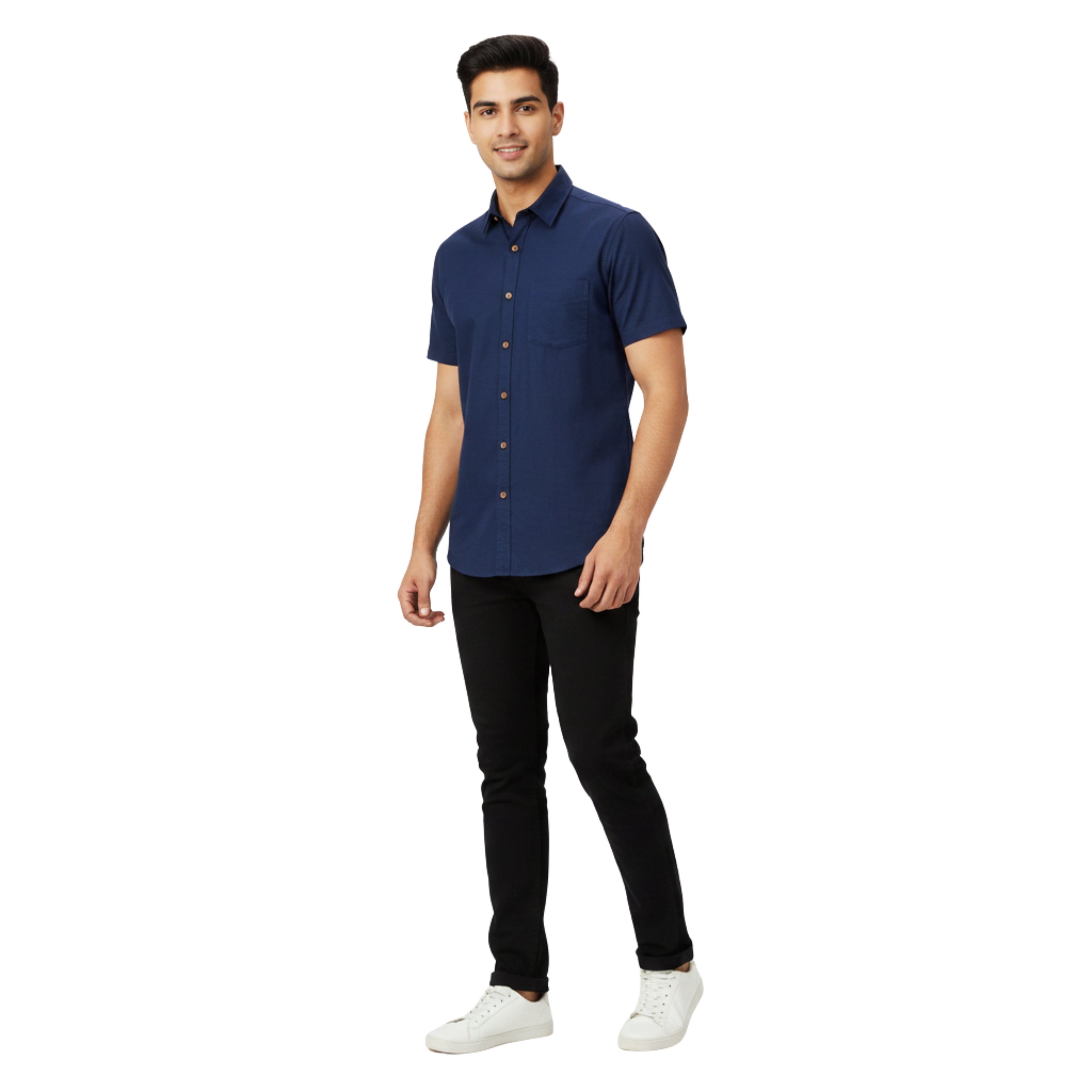 CraftEarth Men's Short-Sleeve Shirt HS-C36