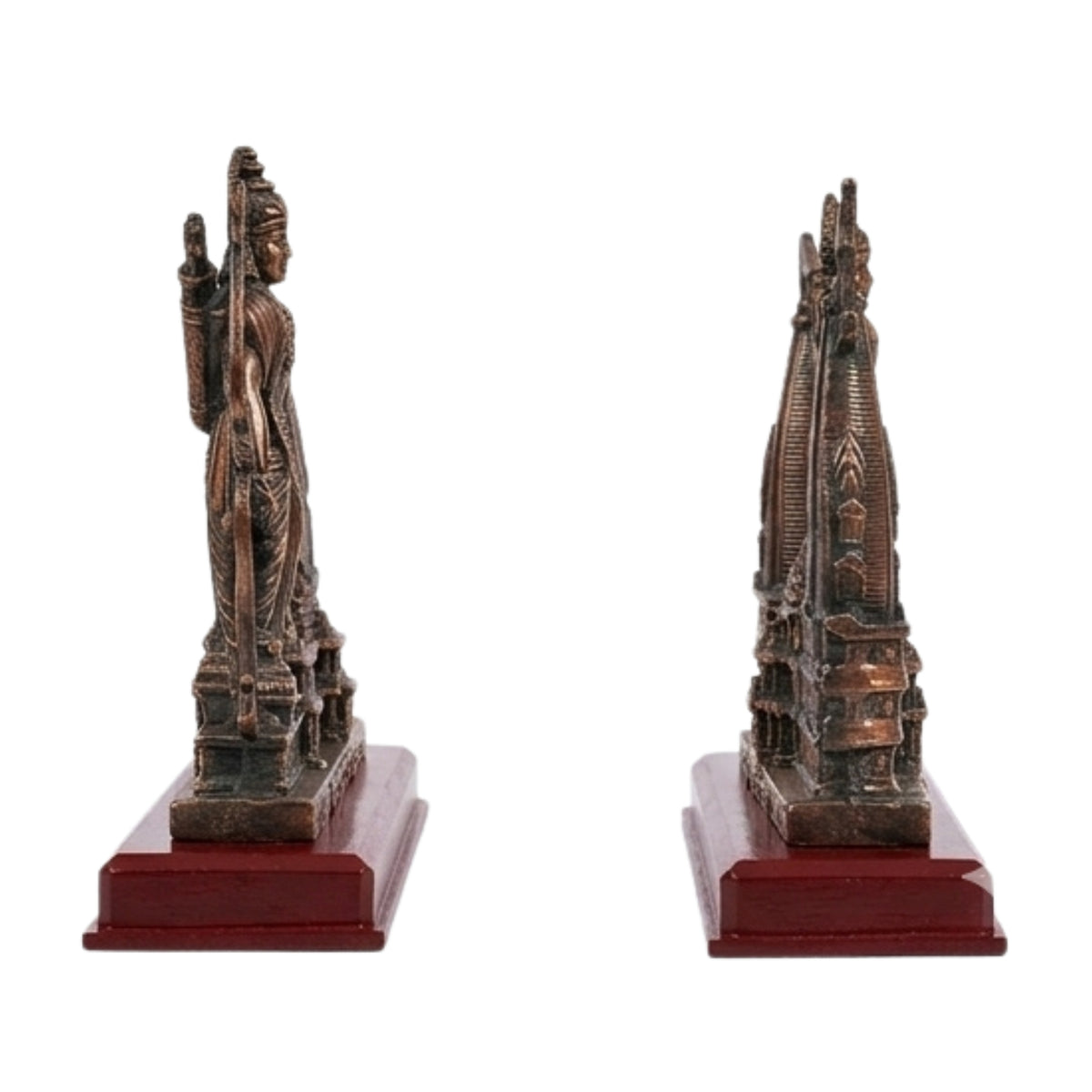 Traditional Copper Finish Gunmetal Ayodhya Ram Mandir Model G-112-B