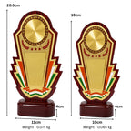 Premium Tricolor Theme Fiber Memento Award M-589