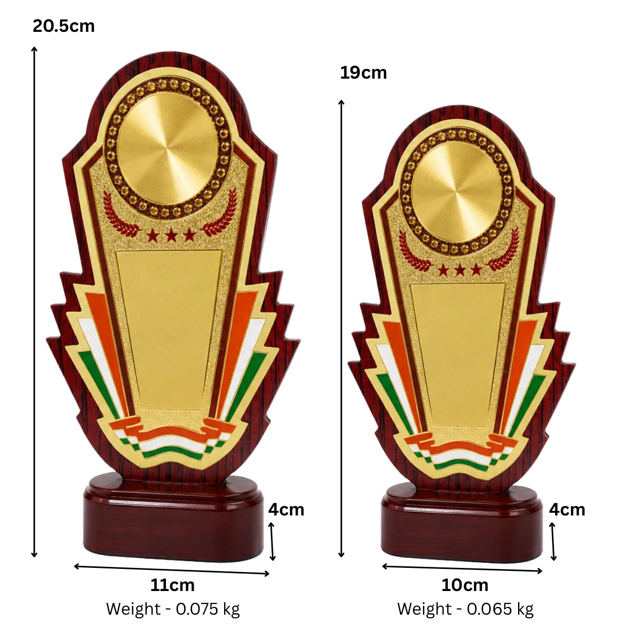 Premium Tricolor Theme Fiber Memento Award M-589