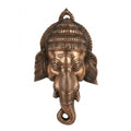 Divine Lord Ganesha Wall Hanging Sculpture in Premium Gunmetal Copper Finish G-116-B