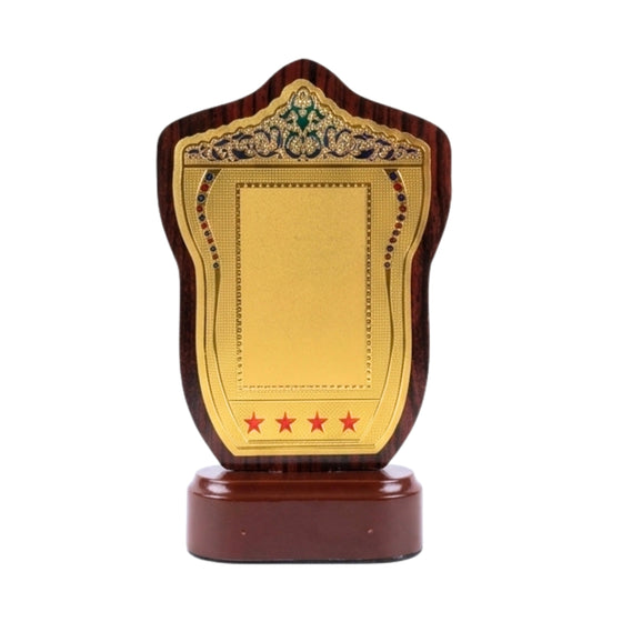 Royal Gold Shield Fiber Memento with Star Details M-620