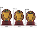 Premium Wooden Recognition Shield Memento M-639