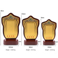 Royal Gold Shield Fiber Memento with Star Details M-620
