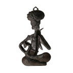 Handcrafted Gunmetal Copper Finished Rajasthani Musician Decorative Showpiece G-176-B