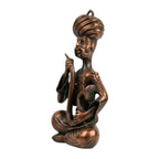 Handcrafted Gunmetal Copper Finished Rajasthani Musician Decorative Showpiece G-176-B