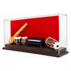 Premium Handcrafted Indian Classical Musical Instruments Miniature Set with Acrylic Display Case GC-WD-100-A