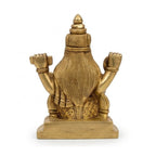 Handcrafted Brass Goddess Saraswati Idol – Traditional Seated Saraswati Maa Statue with Veena for Education, Art & Pooja Decor BR-381-A