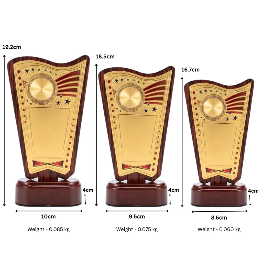 Premium Fiber & Wooden Finish Achievement Memento M-624
