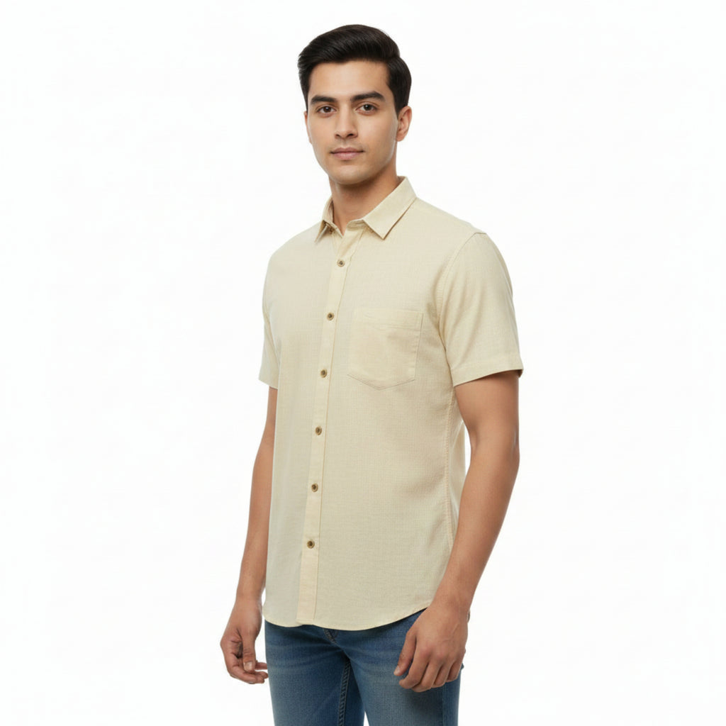 CraftEarth Men's Short-Sleeve Shirt HS-C14