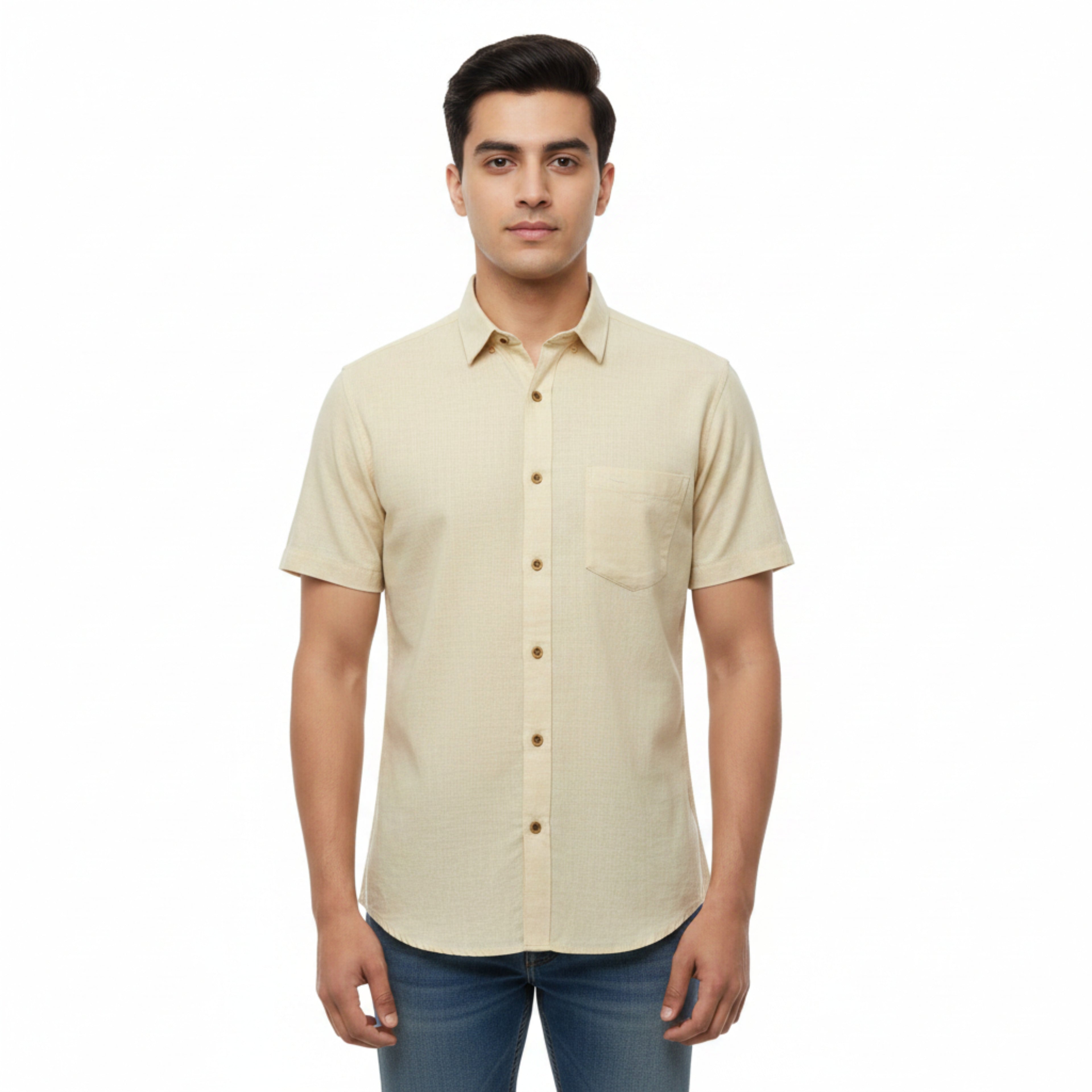 CraftEarth Men's Short-Sleeve Shirt HS-C14