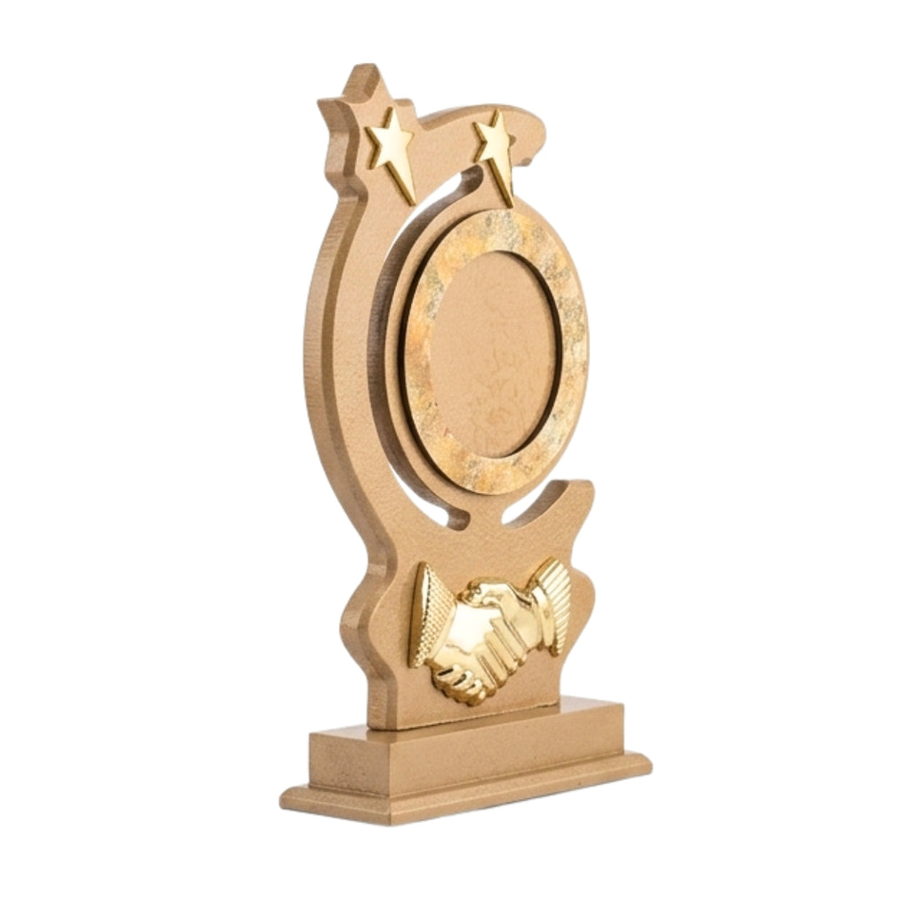 Artisanal Wooden Partnership & Global Excellence Recognition Trophy M-486