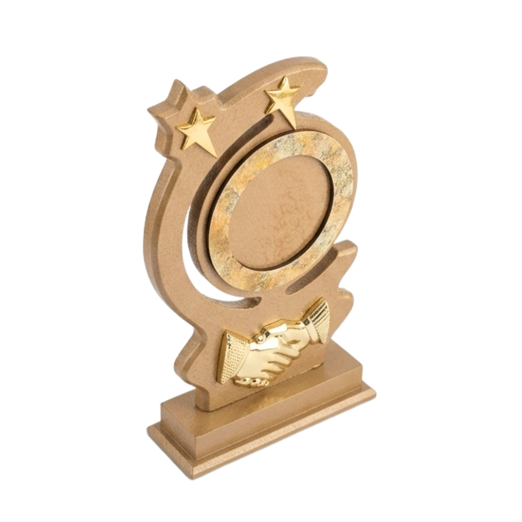 Artisanal Wooden Partnership & Global Excellence Recognition Trophy M-486