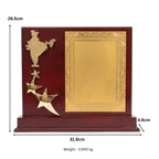 Patriotic India Map & Rising Stars Wooden Recognition Award M-70-A