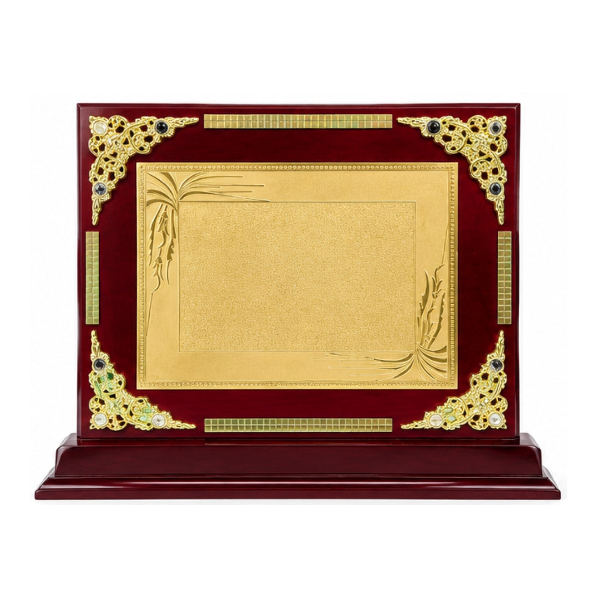 Imperial Royal Filigree Glossy Mahogany Wooden Award Memento M-263-A