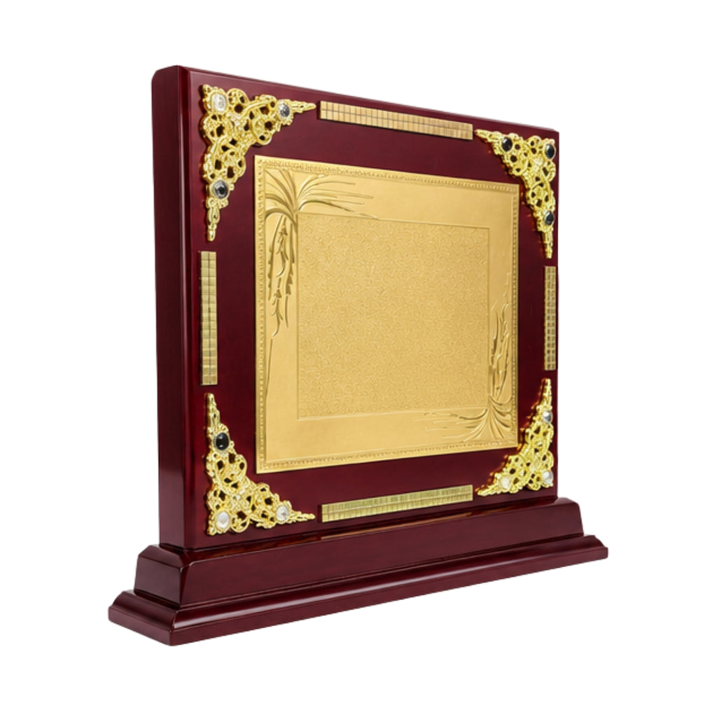 Imperial Royal Filigree Glossy Mahogany Wooden Award Memento M-263-A