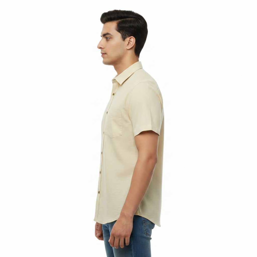 CraftEarth Men's Short-Sleeve Shirt HS-C14