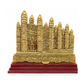 Premium Handcrafted Metal Gwalior Fort Model Statue with Multi-Tier Wooden Base W-85-F