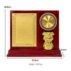 State Emblem Executive Glossy Mahogany Wooden Memento M-57-A