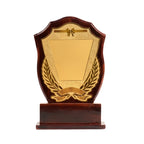 Classic Wooden Shield Recognition Trophy Memento M-358-C