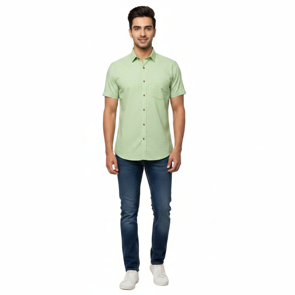 CraftEarth Men's Short-Sleeve Shirt HS-C17