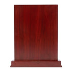 Classic Botanical Filigree Gold Plaque Mahogany Wooden Memento M-629-A