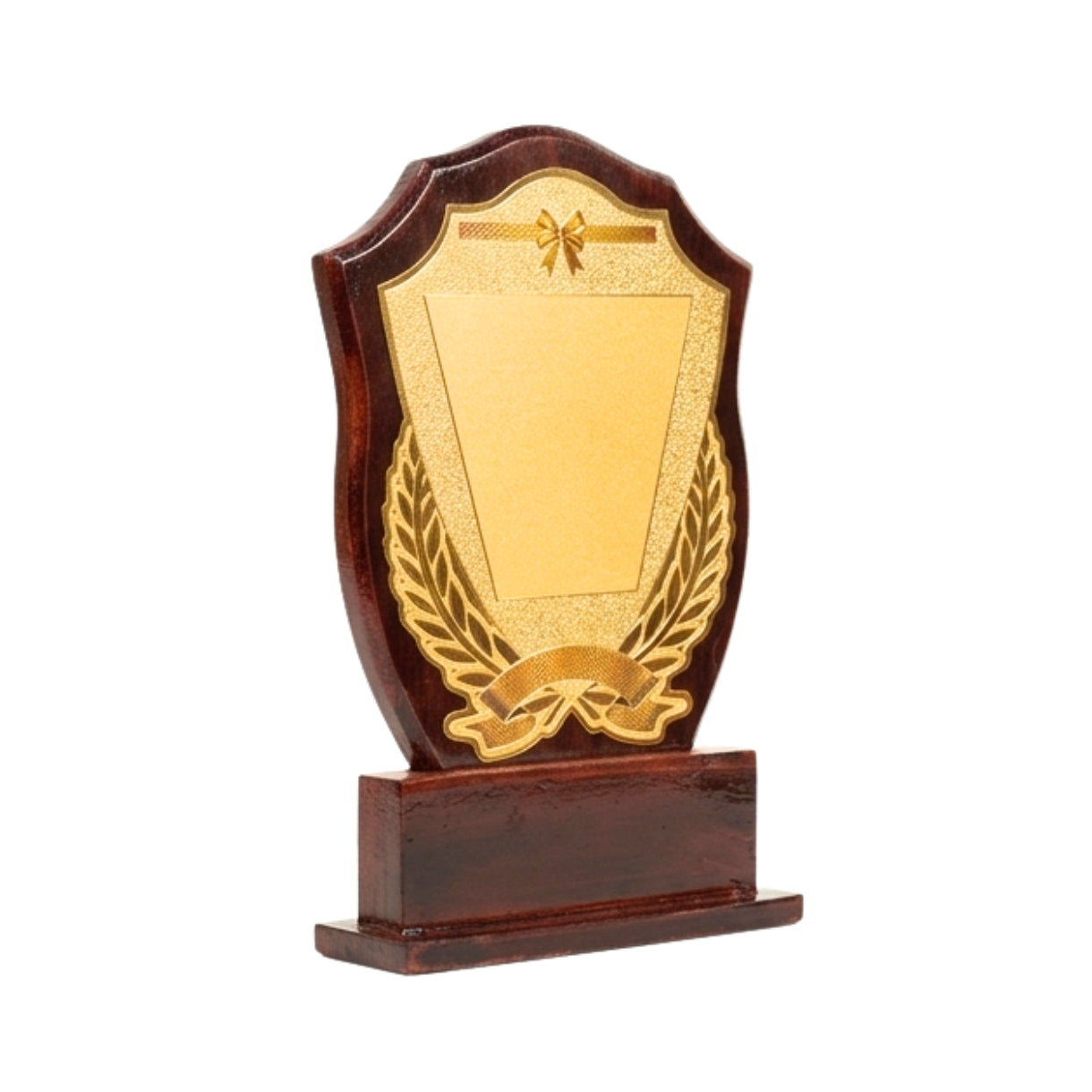 Classic Wooden Shield Recognition Trophy Memento M-358-C