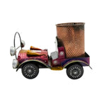 Handcrafted Vintage Car Metal Pen Stand & Desk Organizer