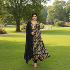 CraftEarth Womens Anarkali Suit Sets Bottom, Dupatta K-D172