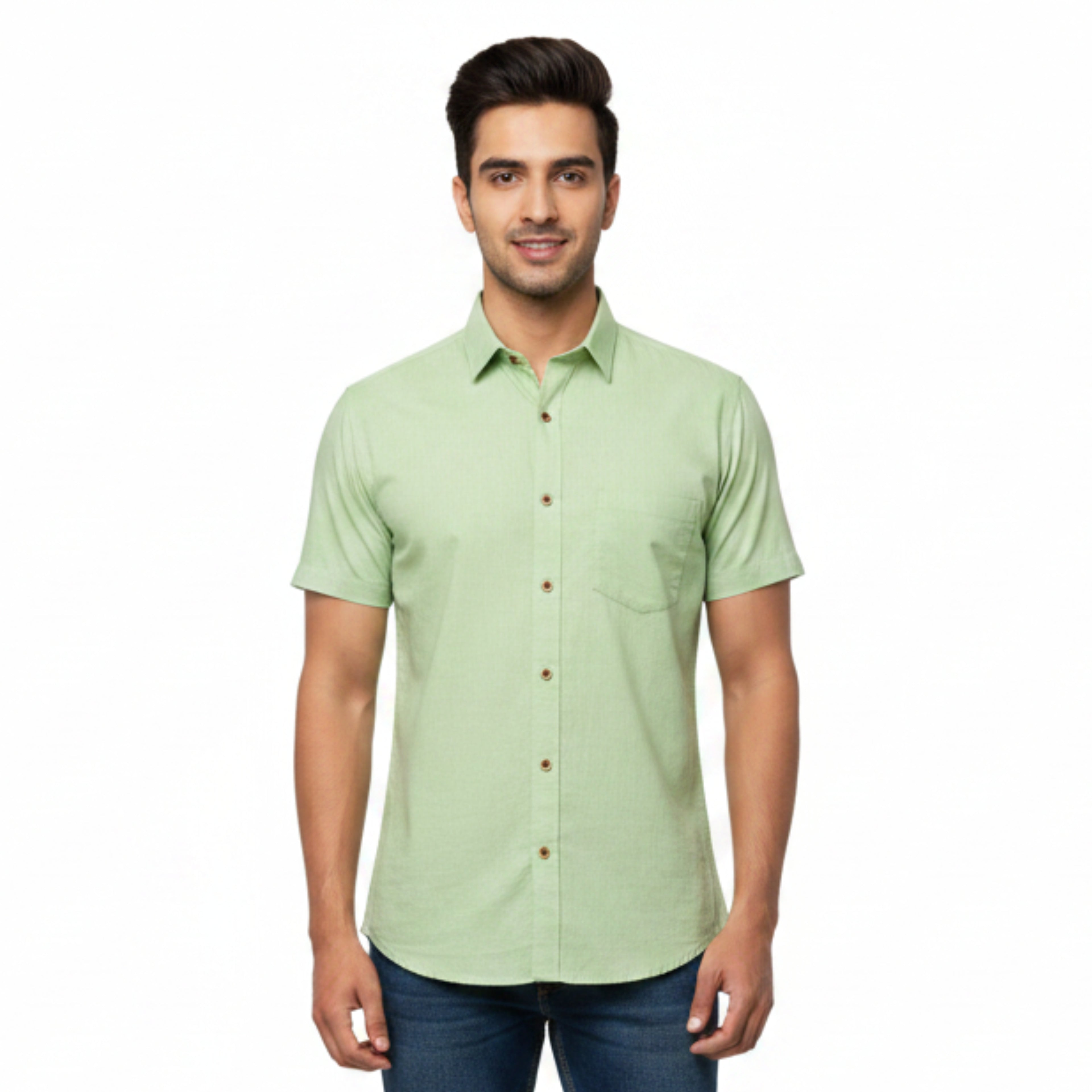 CraftEarth Men's Short-Sleeve Shirt HS-C17