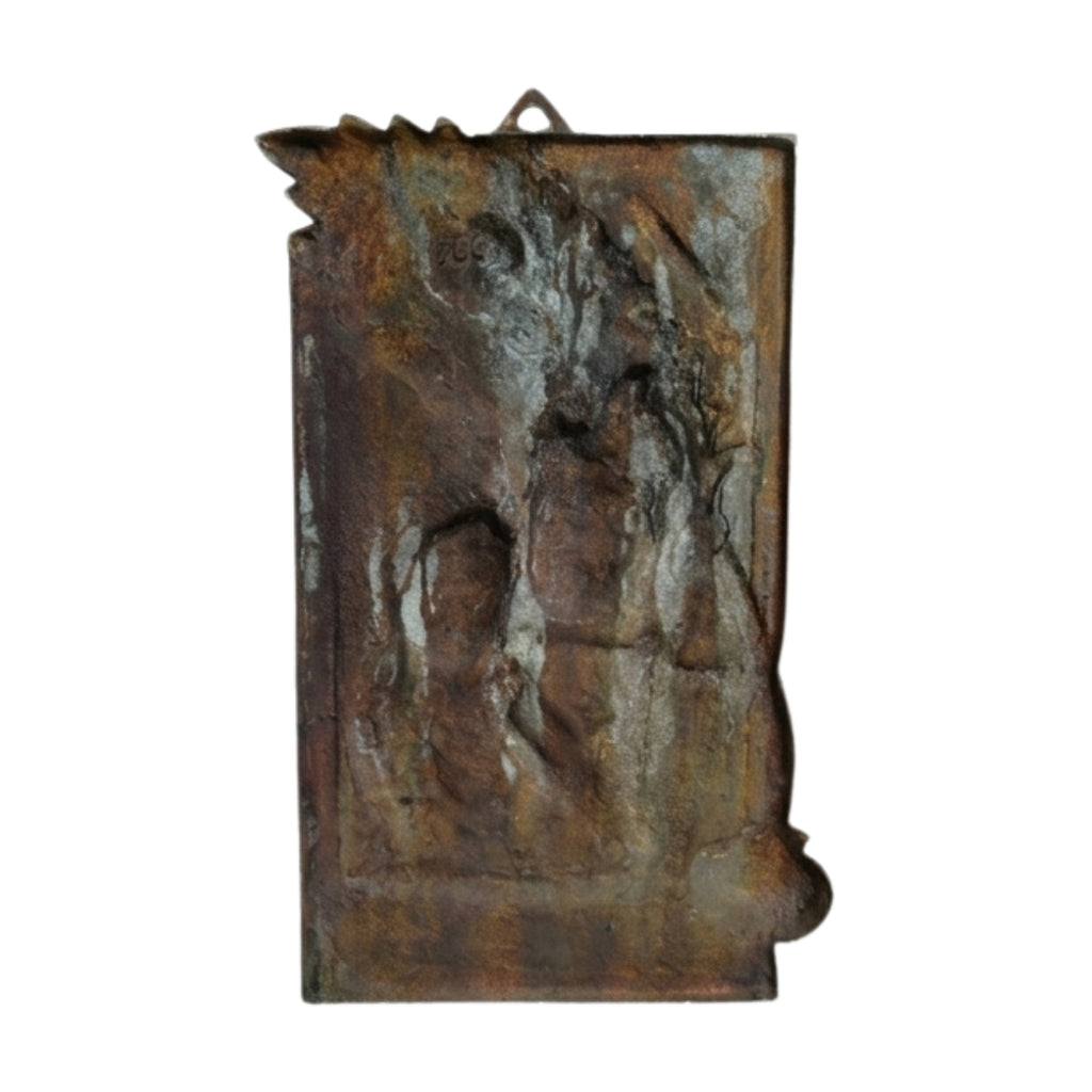 Gunmetal Copper Finish Radha Krishna Wall Hanging Art Panel G-261-A
