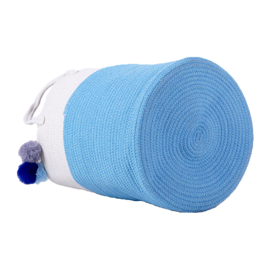 craftearth-cotton-rope-basket-blue-2