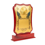 Traditional Golden Peacock & Wooden Memento Award M-351-A