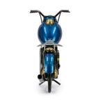 Vintage-Style Blue Metal Motorcycle Table Clock I-421-A