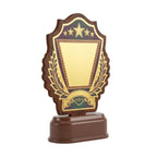Classic 5-Star Golden Laurel Wreath Fiber Award Shield M-626
