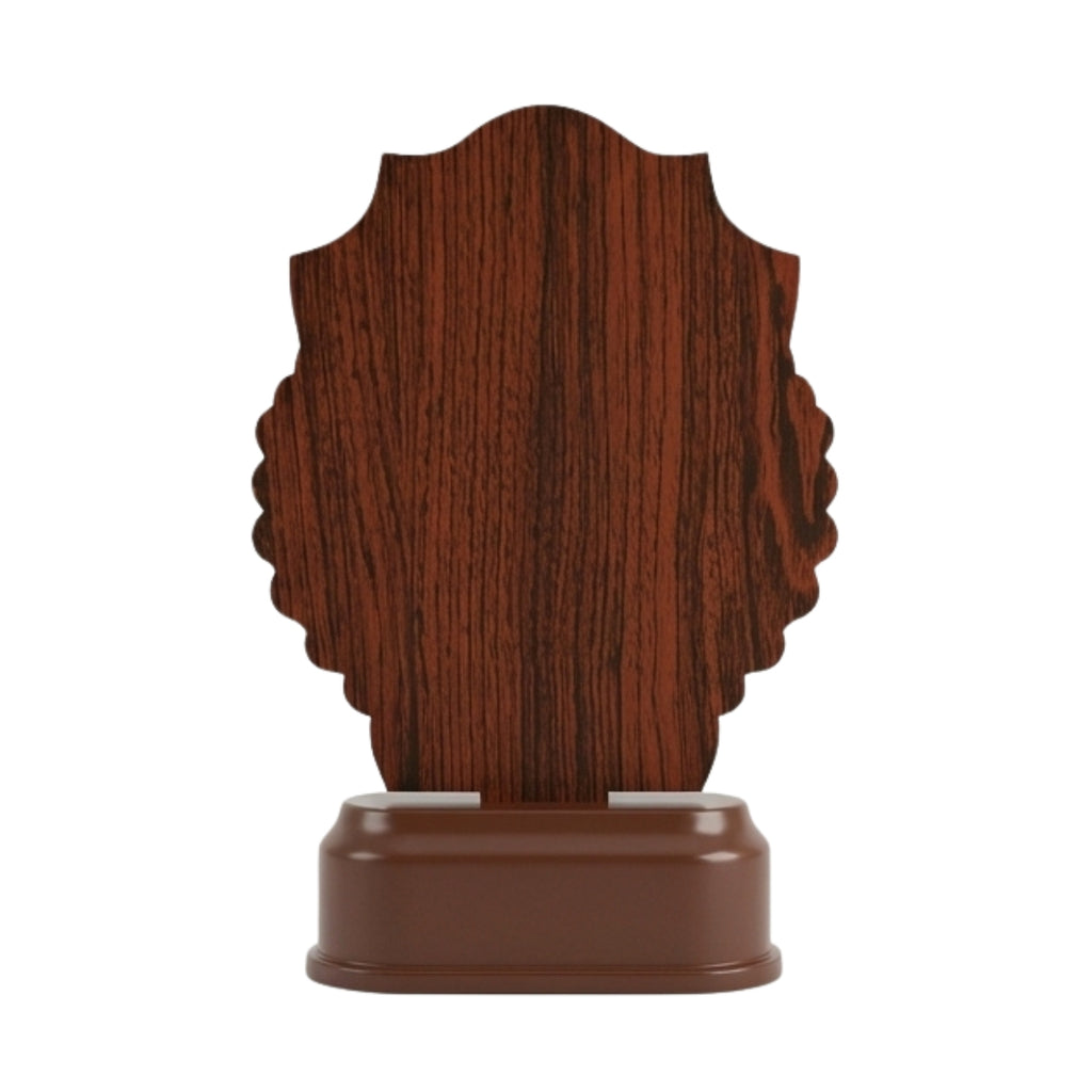 Classic 5-Star Golden Laurel Wreath Fiber Award Shield M-626