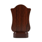 Executive Fiber Memento Shield with Rich Wood-Grain Finish and Custom Engraving Plate M-622
