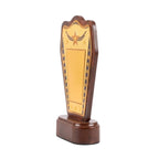 Classic Golden Star Laurel Wreath Fiber Award Shield M-619