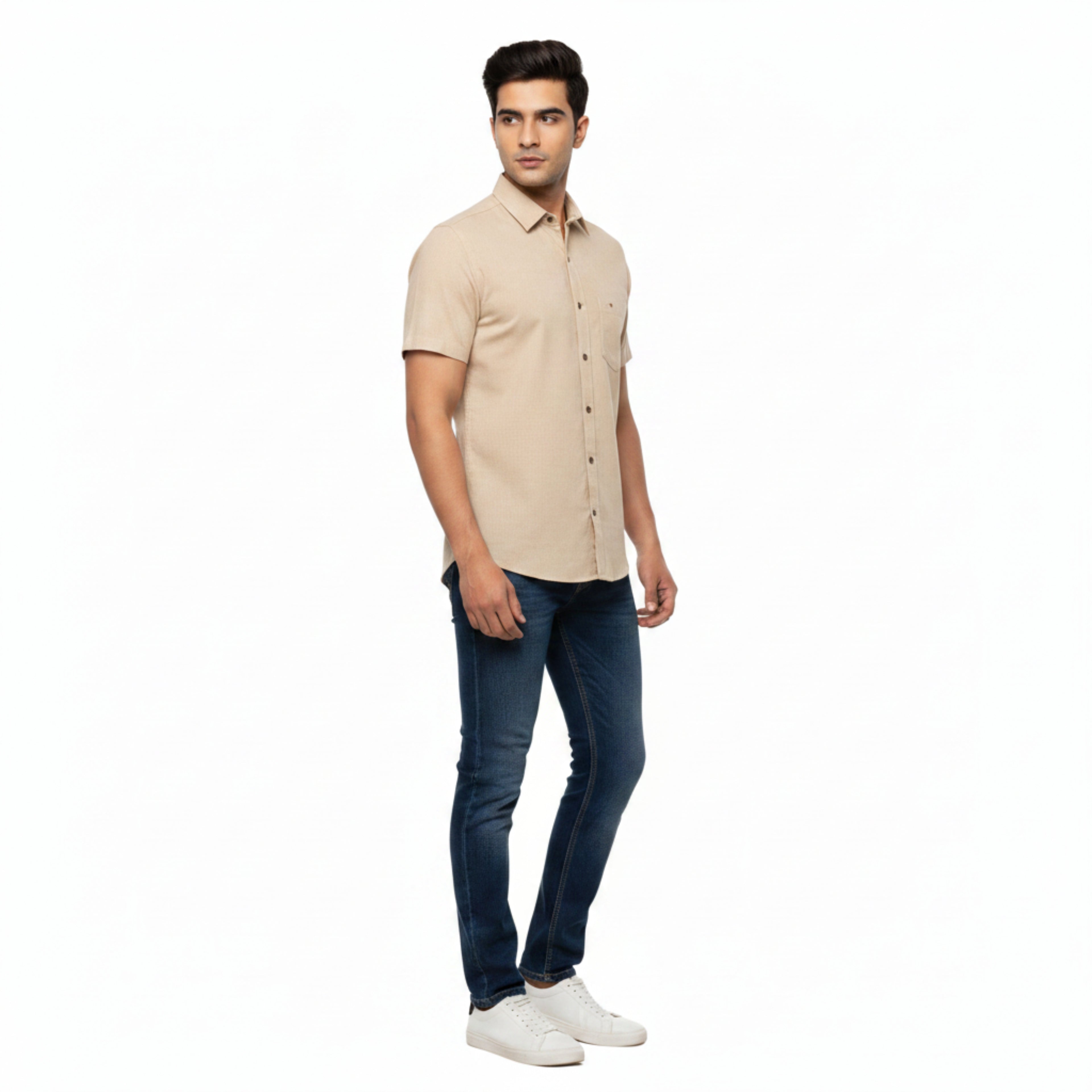 CraftEarth Men's Short-Sleeve Shirt HS-C13