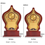 Classic 5-Star Flame Silhouette Wooden Award Shield M-472