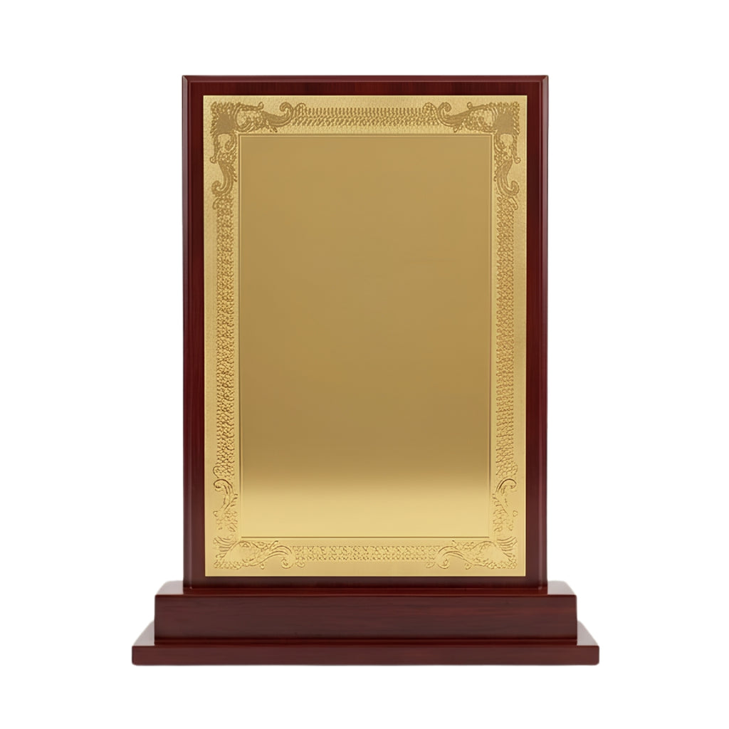 Premium Wooden & Gold Filigree Recognition Memento M-544-A