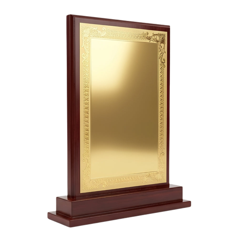Premium Wooden & Gold Filigree Recognition Memento M-544-A