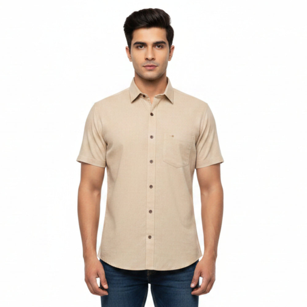 CraftEarth Men's Short-Sleeve Shirt HS-C13