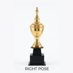 Premium Golden Championship Trophy Cup with Traditional Ornate Handles M-219