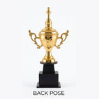 Premium Golden Championship Trophy Cup with Traditional Ornate Handles M-219