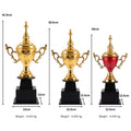 Premium Golden Championship Trophy Cup with Traditional Ornate Handles M-219