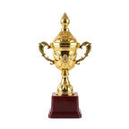 Classic Gold Fiber Trophy Cup – Elegant Winner’s Recognition Memento M-607